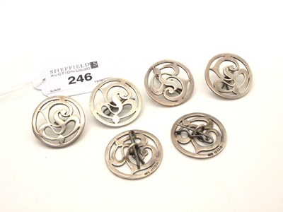 Lot 69 - A Set of Six Edwardian Hallmarked Silver...