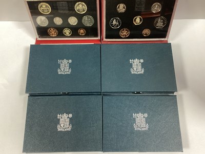 Lot 426 - Six Royal Mint Proof Year Coin Sets, including...