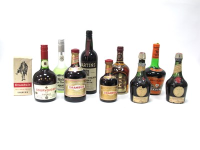 Lot 1428 - Spirits - Courvoisier Brandy, Chivas regal...