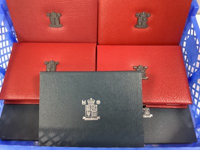 Lot 434 - Nine Royal Mint Proof Year Coin Sets,...