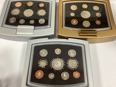 Lot 421 - Three Royal Mint Executive Proof Coin Sets,...