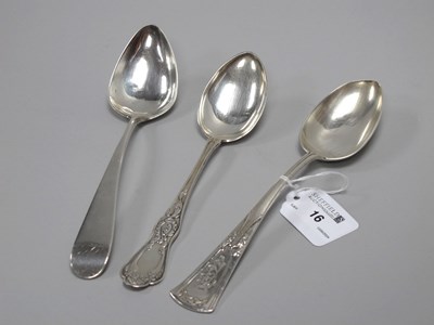 Lot 16 - Three European Table Spoons, including "830S",...