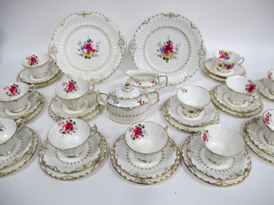 Lot 1005 - A Royal Crown Derby Porcelain Tea Service, in...