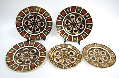 Lot 1014 - Four Royal Crown Derby Porcelain Plates,...