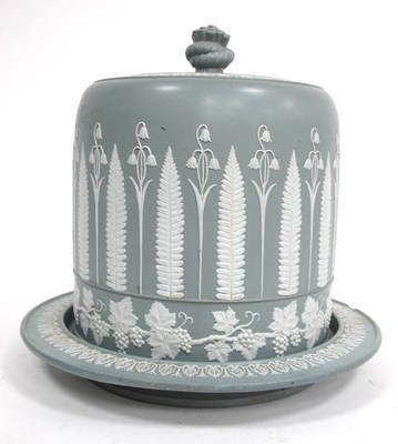 Lot 1004 - A Late XIX Century Jasperware Cheese Dome and...
