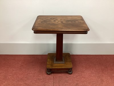 Lot 1017 - A Mid XIX Century Rosewood Side Table, the...