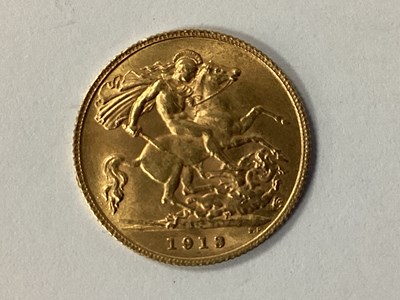 Lot 543 - 1913 George V Gold Half Sovereign.