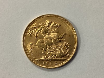 Lot 554 - 1902 Edward VII Gold Sovereign, Perth mint.