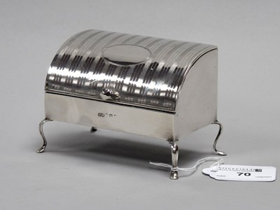 Lot 70 - A Decorative Hallmarked Silver Trinket Box,...