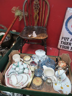 Lot 1008 - Brass Trivet Stand, Mason's dish, other...