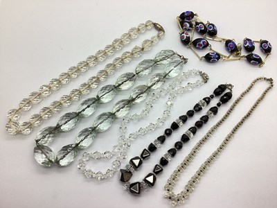 Lot 116 - A Collection of Glass Bead Necklaces, to...