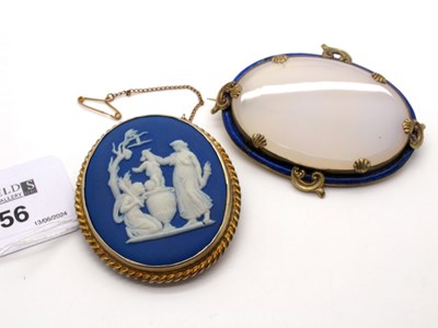 Lot 156 - A Large Wedgwood Blue and White Jasperware...