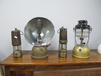 Lot 1450 - Hailwoods Improved Miners Lamp, 26.5cm high...