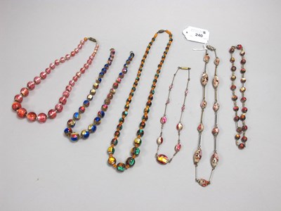 Lot 240 - A Collection of Vintage Foil Glass Bead...