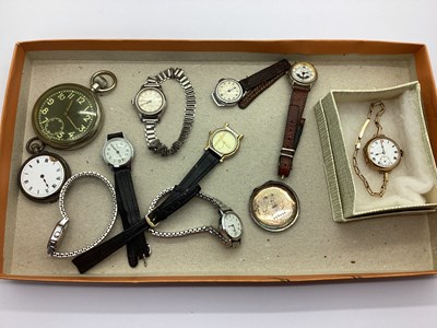 Lot 237 - A 9ct Gold Cased Ladies Wristwatch, the...