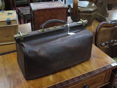 Lot 1629 - A Medium Size Victorian Leather Gladstone Bag,...