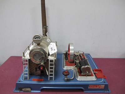 Lot 343 - A Wilesco D20 Steam Plant, appears complete,...