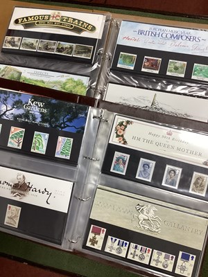 Lot 380 - Two Albums of Mint G.B Presentation Packs,...