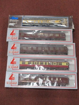 Lot 410 - Five Lima 'O' Gauge/7mm Boxed Eight Wheel...