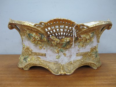 Lot 1230 - Austrian Porcelain Posy Bowl of Elliptical...