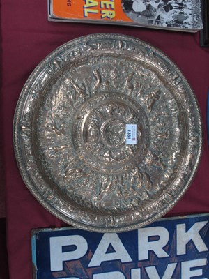 Lot 1381 - A Late XIX Century Continental Brass Charger,...