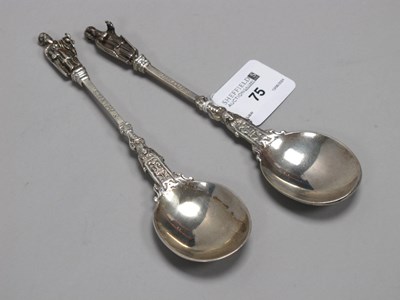Lot 75 - A Pair of Hallmarked Silver Apostle Spoons,...
