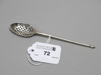 Lot 72 - A XX Century Hallmarked Silver Mote Spoon, AJH,...