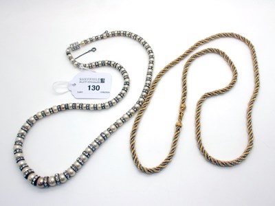 Lot 130 - Christian Dior; A Two Tone Ropetwist Chain...