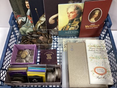 Lot 444 - Large Collection Of GB Coins And Coin Sets,...