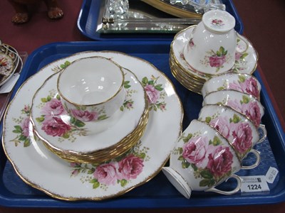 Lot 1224 - Royal Albert 'American Beauty' tea service. 1...