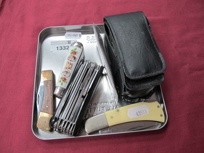 Lot 1332 - Multi tool Stainless Steel Pocket Knife, in...