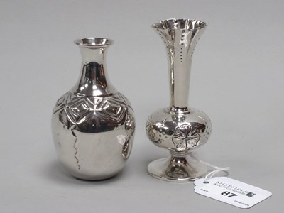 Lot 87 - A Victorian Hallmarked Silver Vase, London...