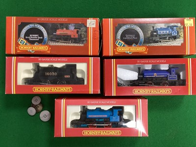 Lot 525 - Five Hornby (GB) 'OO' Gauge/4mm Boxed 0-4-0...