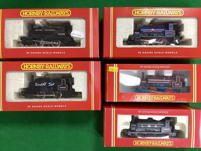 Lot 544 - Five Hornby (GB) 'OO' Gauge/4mm Boxed 0-4-0...