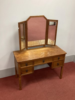 Lot 1507 - Alan 'Acornman' Grainger Oak Dressing Table,...