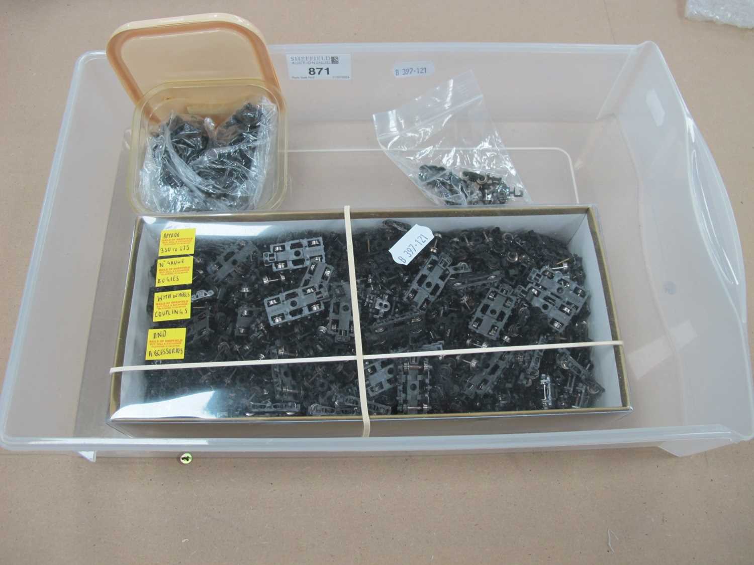 Lot 871 - A Quantity of N Gauge Bogies, Wheels,...