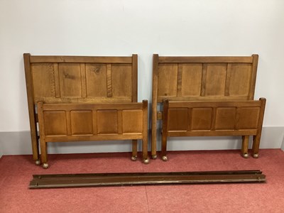 Lot 1471 - A Pair of Alan 'Acornman' Grainger Oak Single...