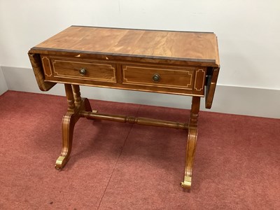 Lot 1515 - Alan 'Acornman' Grainger Yew Wood Sofa Table,...