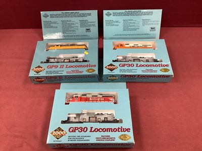 Lot 628 - Three 'HO' Gauge Proto 2000 U.S.A Outline...