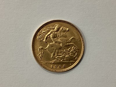 Lot 541 - 1905 Edward VII Gold Half Sovereign.