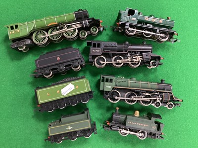 Lot 526 - Five 'OO' Gauge/4mm Unboxed Steam Locomotives,...