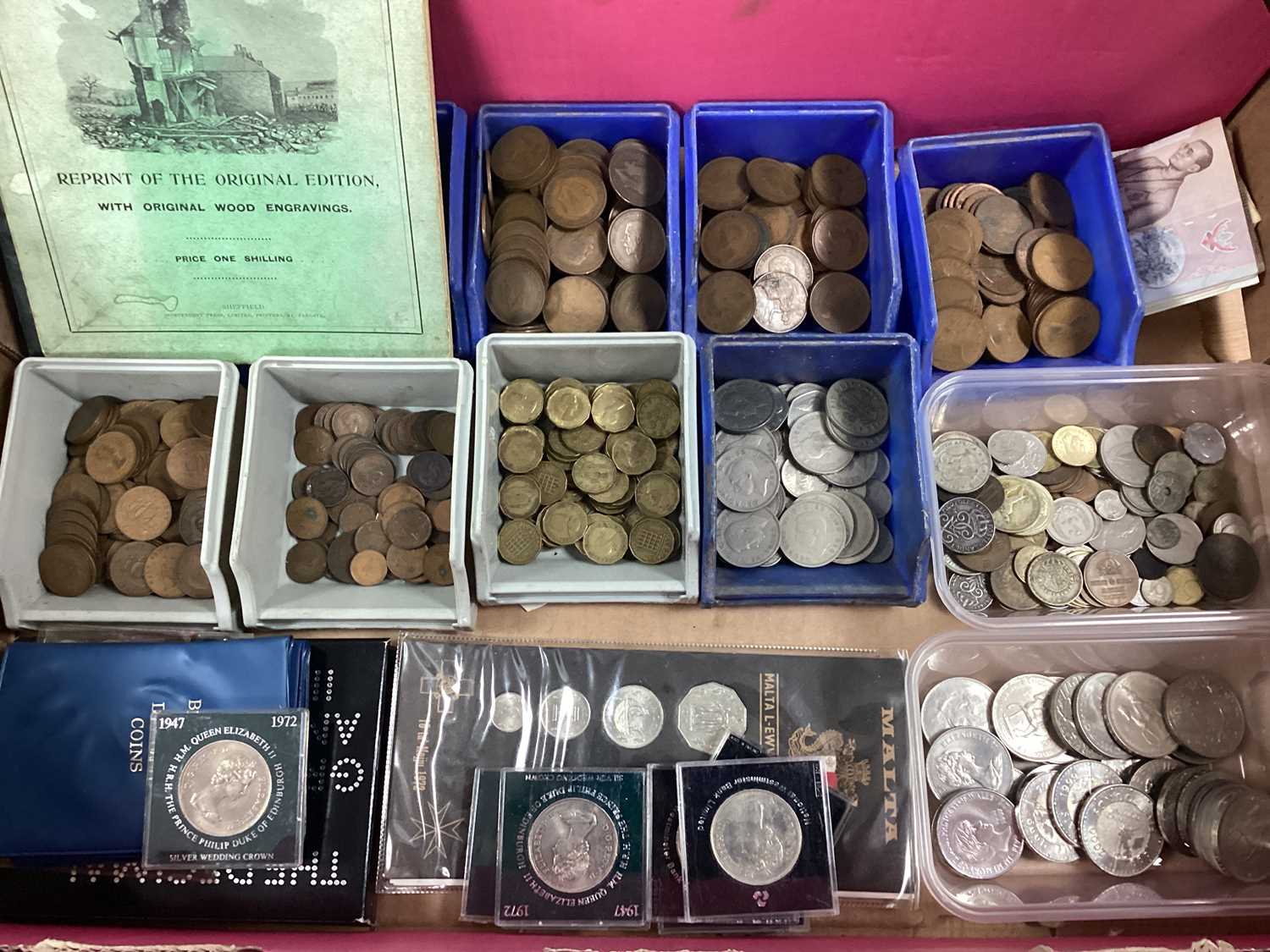 View Large Coin Collection Lot 450 - Large Collection Of Coins And Banknotes,