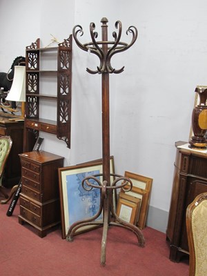 Lot 1565a - An early XX century Bentwood coat stand with...