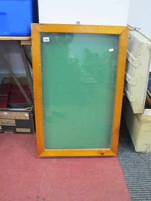 Lot 1163 - Pine Framed Slender Wall Display Cabinet, with...