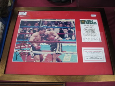 Lot 1381 - Vinny Pazienza Autograph, black pen signed...