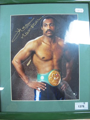 Lot 1378 - Ken Norton Autograph, gold pen signed...