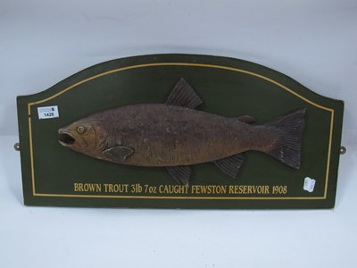 Lot 1428 - A late XX century pub display board showing a '...