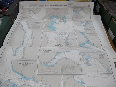 Lot 1114 - Nautical Navigation Maps by Admiralty Charts...