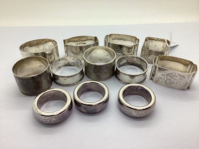 Lot 160 - A Collection of Assorted Hallmarked Silver and...