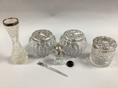 Lot 16 - A Pair of Chester Hallmarked Silver Lidded...